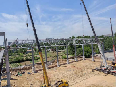 福祥工貿(mào)儲配中心項(xiàng)目原煤場封閉煤棚網(wǎng)架工程 福祥工貿(mào)儲配中心項(xiàng)目原煤場封閉煤棚網(wǎng)架工程