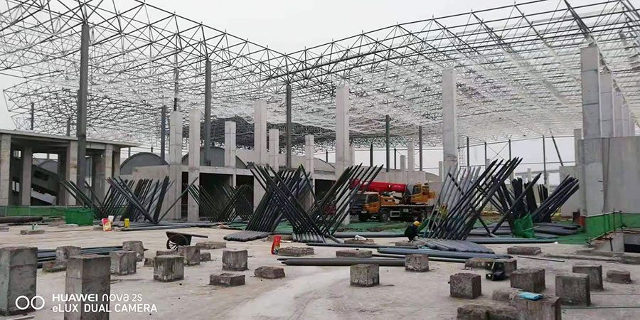 雄安新區(qū)昝崗混凝土攪拌站網(wǎng)架工程 雄安新區(qū)昝崗混凝土攪拌站網(wǎng)架工程