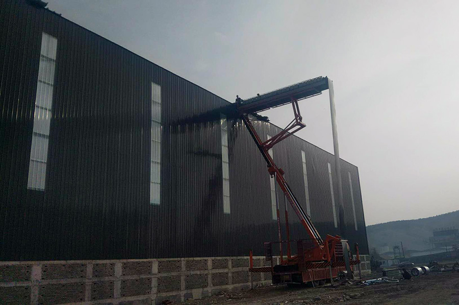 棗莊市樂豐建材有限公司50mx80m網(wǎng)架封閉工程 棗莊市樂豐建材有限公司50mx80m網(wǎng)架封閉工程