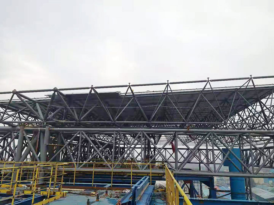 棗莊中科垃圾焚燒發(fā)電改擴建項目網架工程 棗莊中科垃圾焚燒發(fā)電改擴建項目網架工程