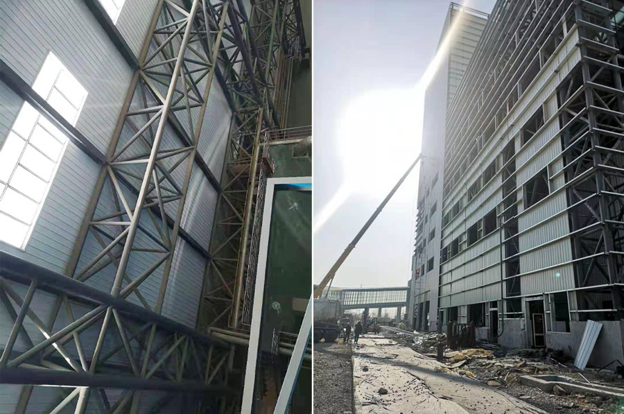 棗莊中科垃圾焚燒發(fā)電改擴建項目網架工程 棗莊中科垃圾焚燒發(fā)電改擴建項目網架工程