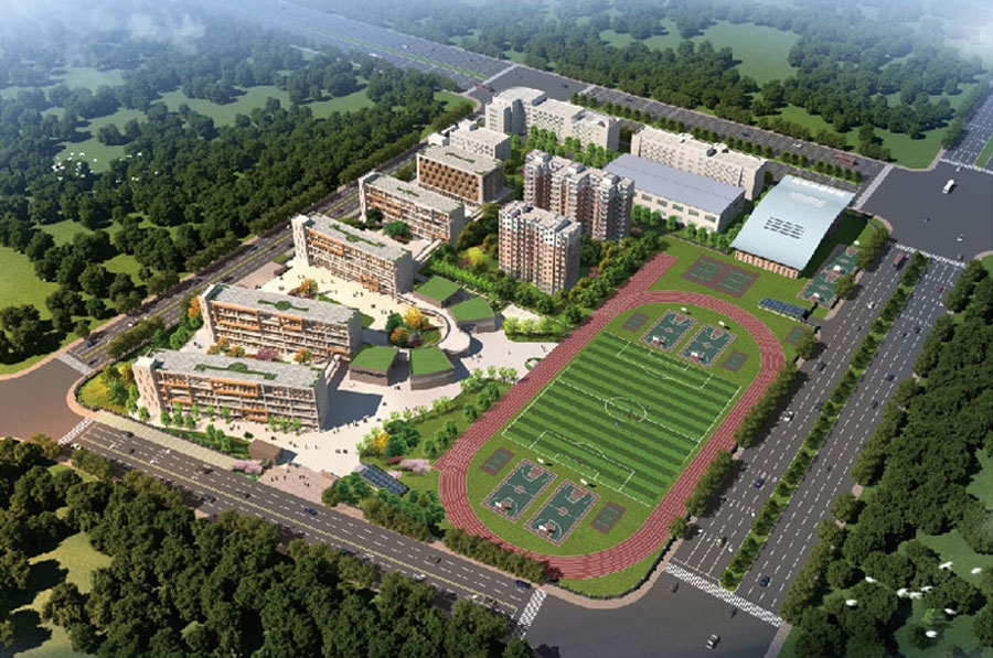 安慶市十四中學遷址新建工程風雨操場鋼結構工程