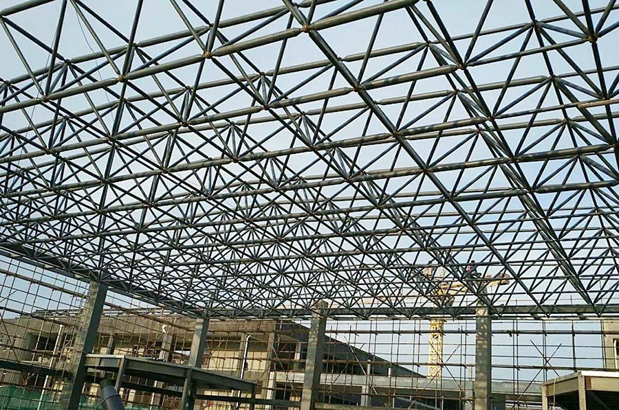 漣水外國語學(xué)校濱河分校報告廳網(wǎng)架工程